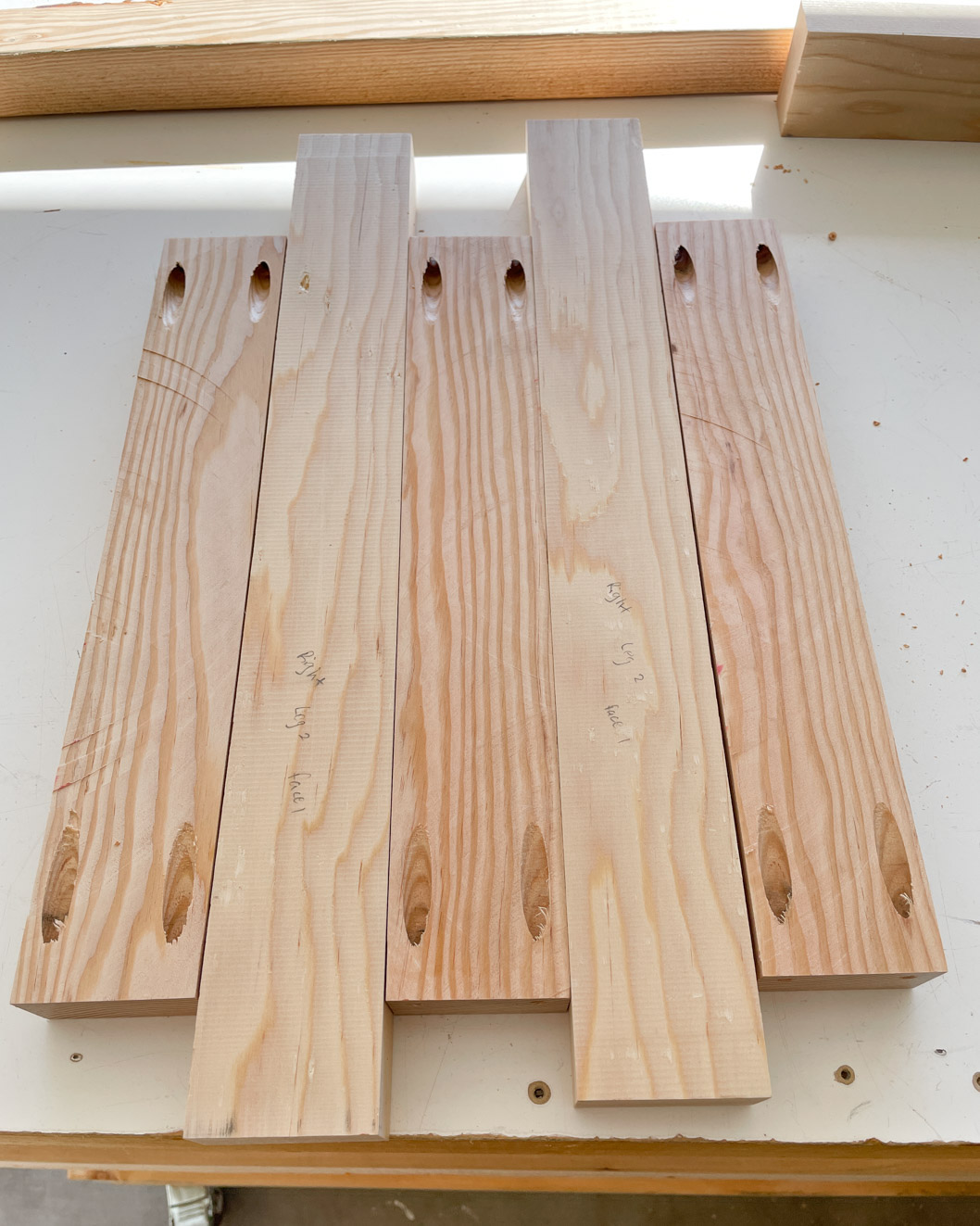 Lumber for DIY storage bench